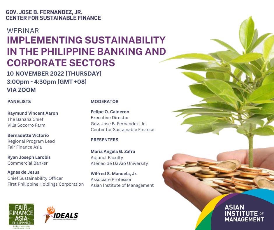 Implementing Sustainability in the Philippine Banking and Corporate Sectors