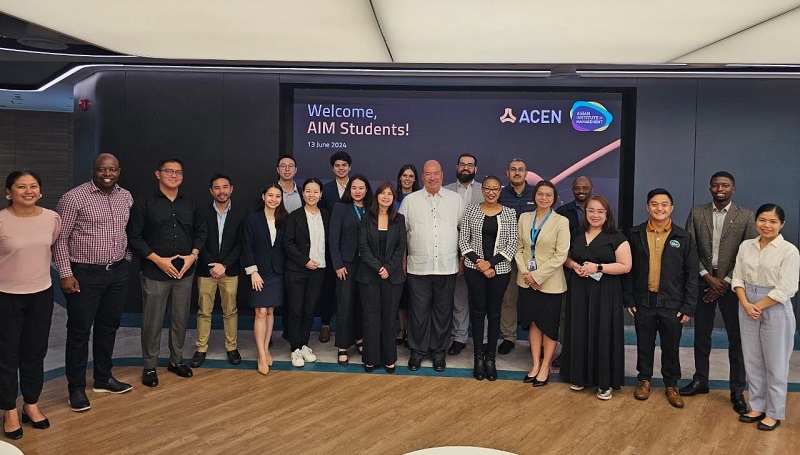 Global Network Week (GNW) participants and AIM staff during their visit to ACEN Corporation.