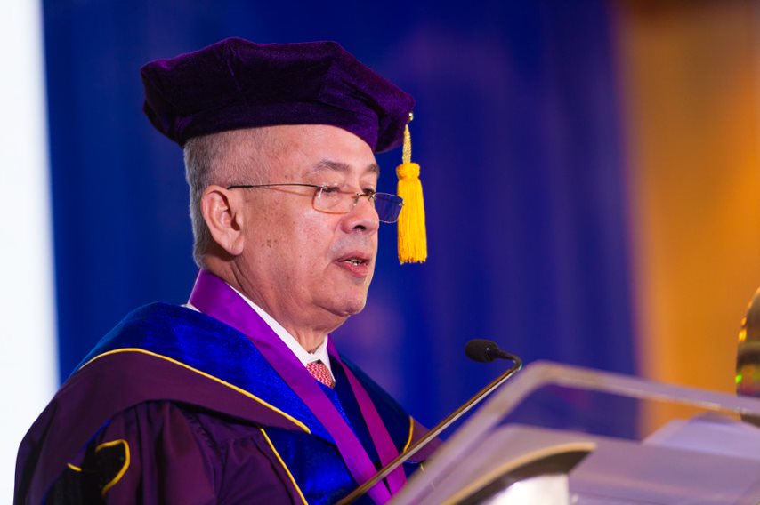 President and CEO of Aboitiz Equity Ventures, Inc., Mr. Erramon Isidro Aboitiz during his Commencement Address 