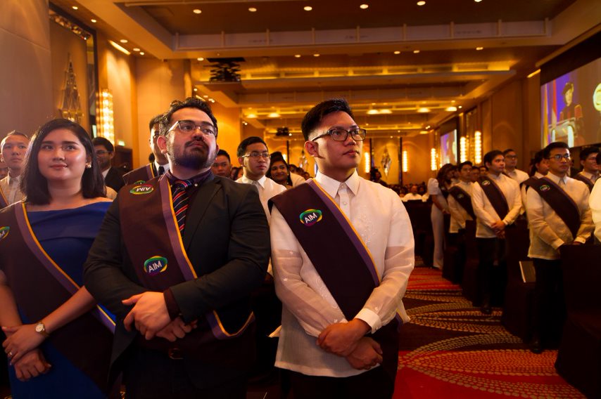The graduates during the Commencement Ceremonies 