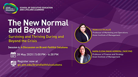 The New Normal and Beyond Session 4