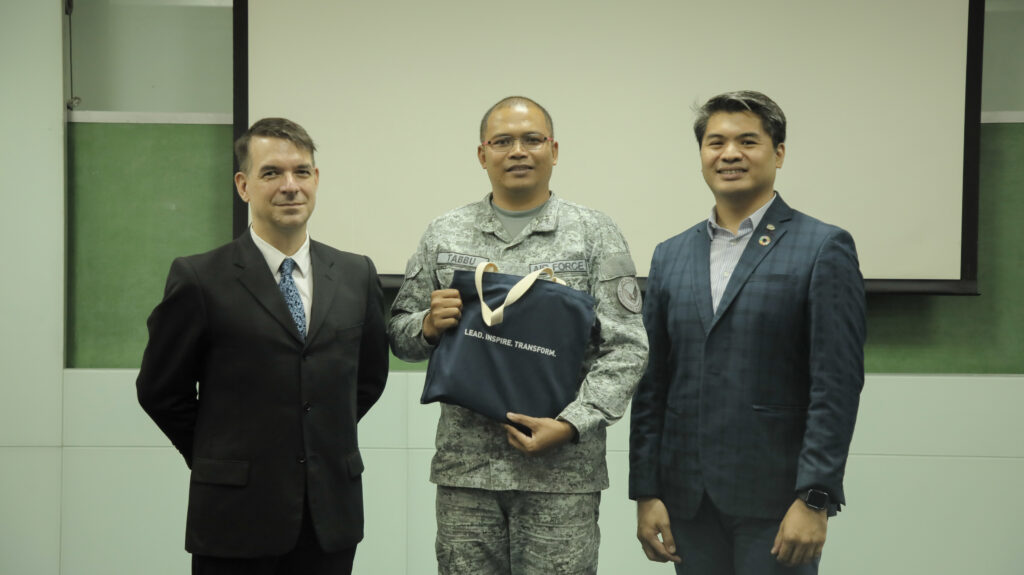 Philippine Air Force Officer School (PAFOS) and  Stephen Zuellig School of Development Management (SZSDM) commemorative photo