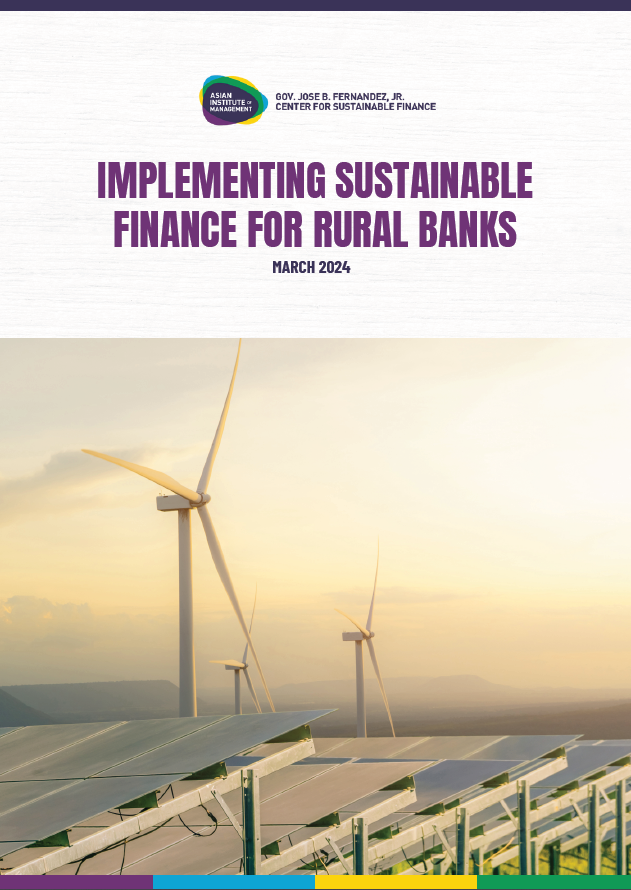 JBF_Implementing Sustainable Finance for Rural Banks