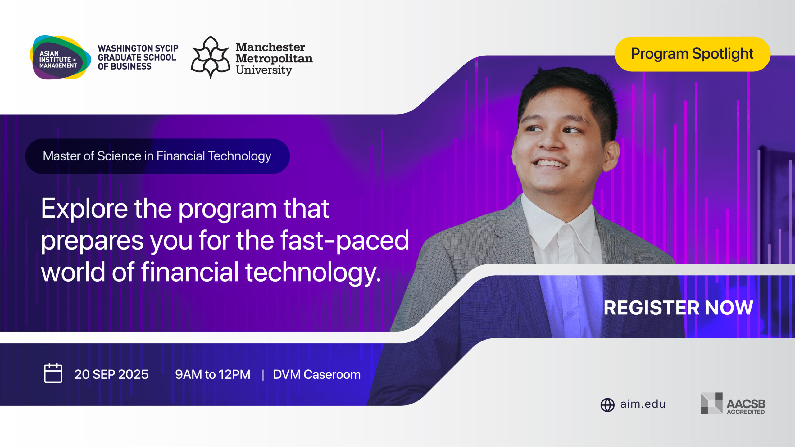 MSc Fintech Program Spotlight Website Banner
