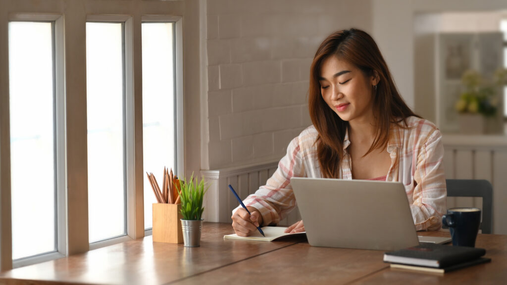 doctorate in business administration student studying