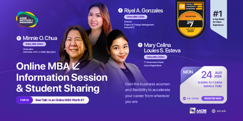 OMBA Student Sharing & Information Session August Web Banner